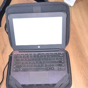 HP Chromebook Black Tablet with Keyboard Case